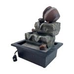 Fuente Decorativa Con Luz Troncos y Vasija 21x26Cm