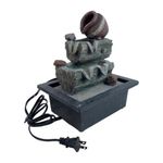 Fuente Decorativa Con Luz Troncos y Vasija 21x26Cm