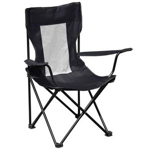 Silla Plegable para Camping Negra