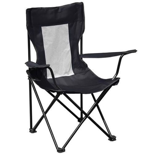 Silla Plegable para Camping Negra