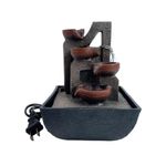 Fuente Decorativa con Luz Vasijas Marrón 13.3x18 Cm