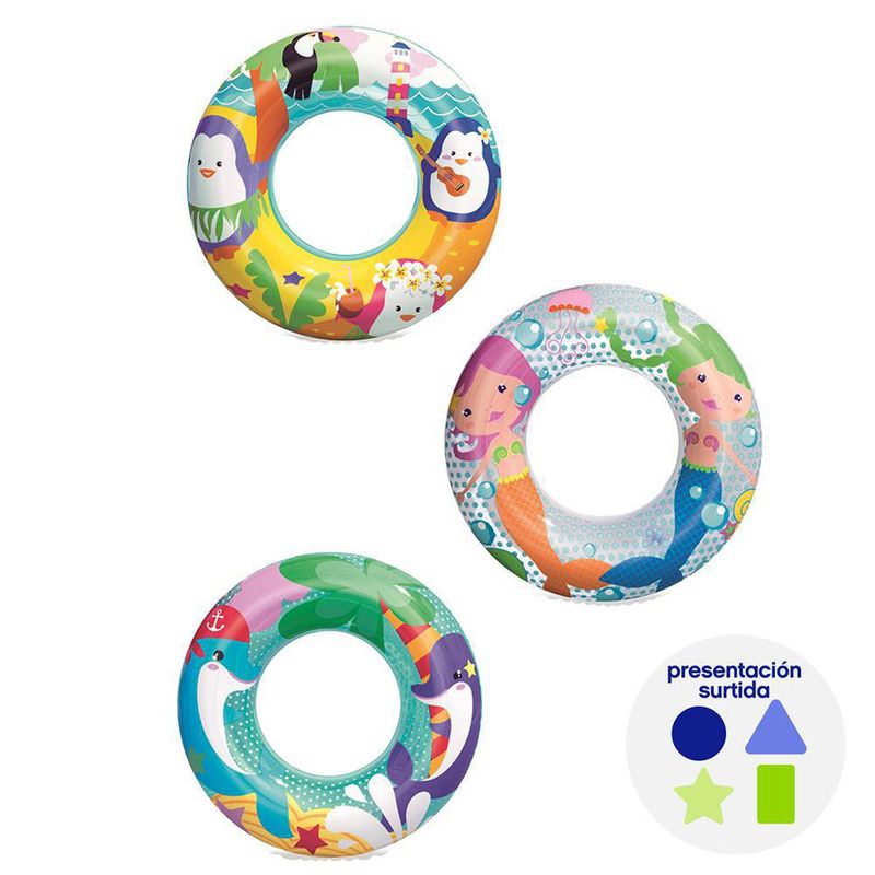 Dona Salvavidas Criaturas del Óceano 51 Cm Presentaciones Surtidas - Bestway