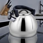 Tetera de Acero Inoxidable con Silbato Satinada 3 Lts