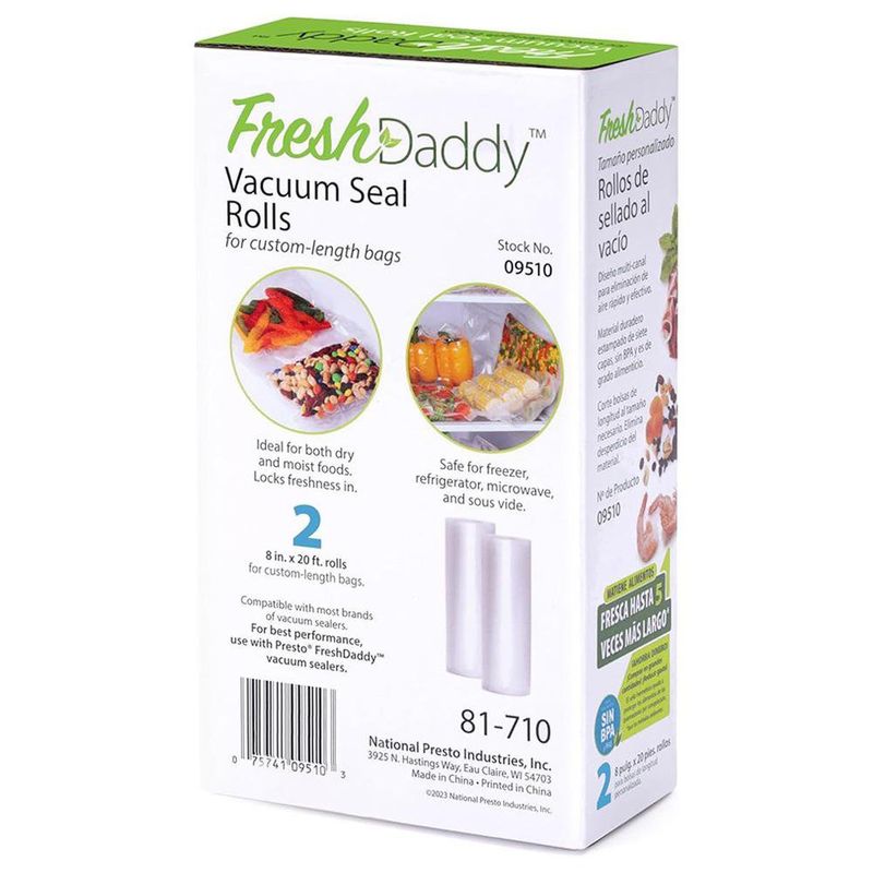 Rollos para Empacadora al Vacío 8 Plg