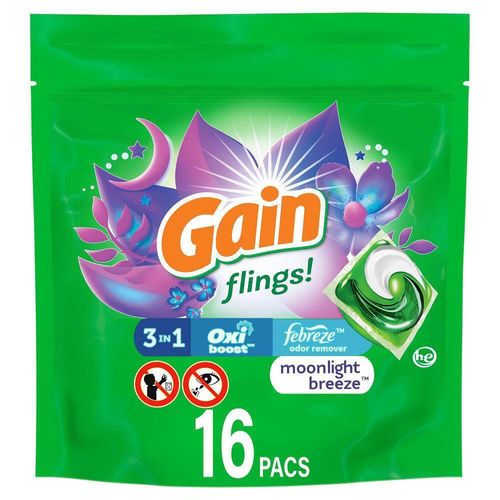 Cápsulas de Detergente Moonlight Breeze 16 Pzas