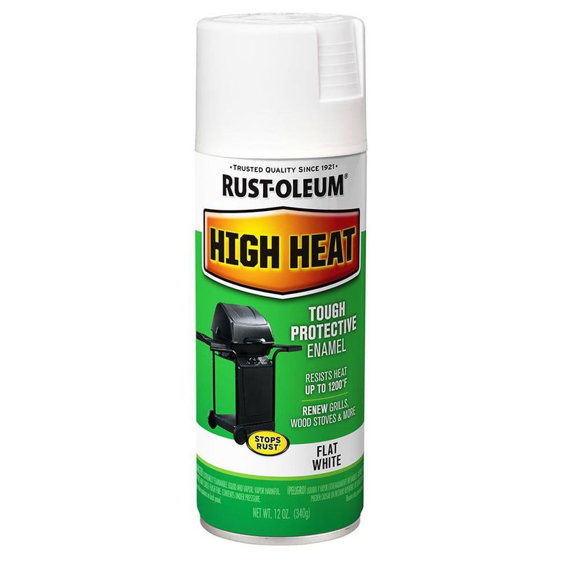 Pintura Alta Temperatura Blanca Mate 340 G