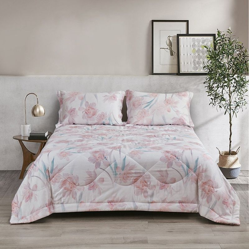 Set Cubrecama Queen Lilac Wonder