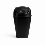 Bote de Basura 30 L con Tapa Vaivén Negro