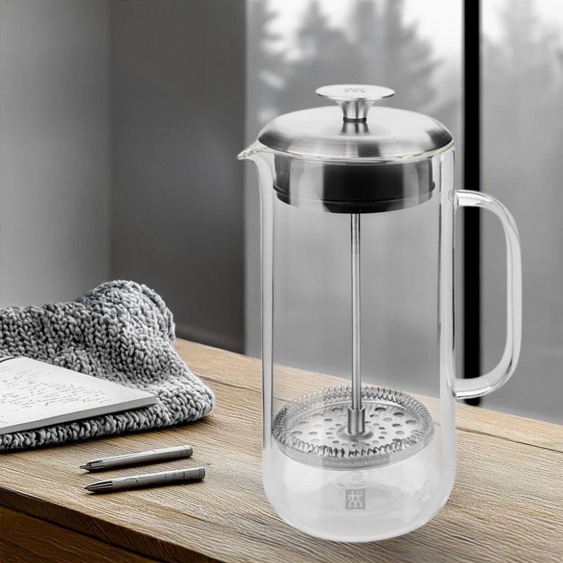 Cafetera Prensa Francesa de Vidrio Doble Pared Sorrento 750 Ml