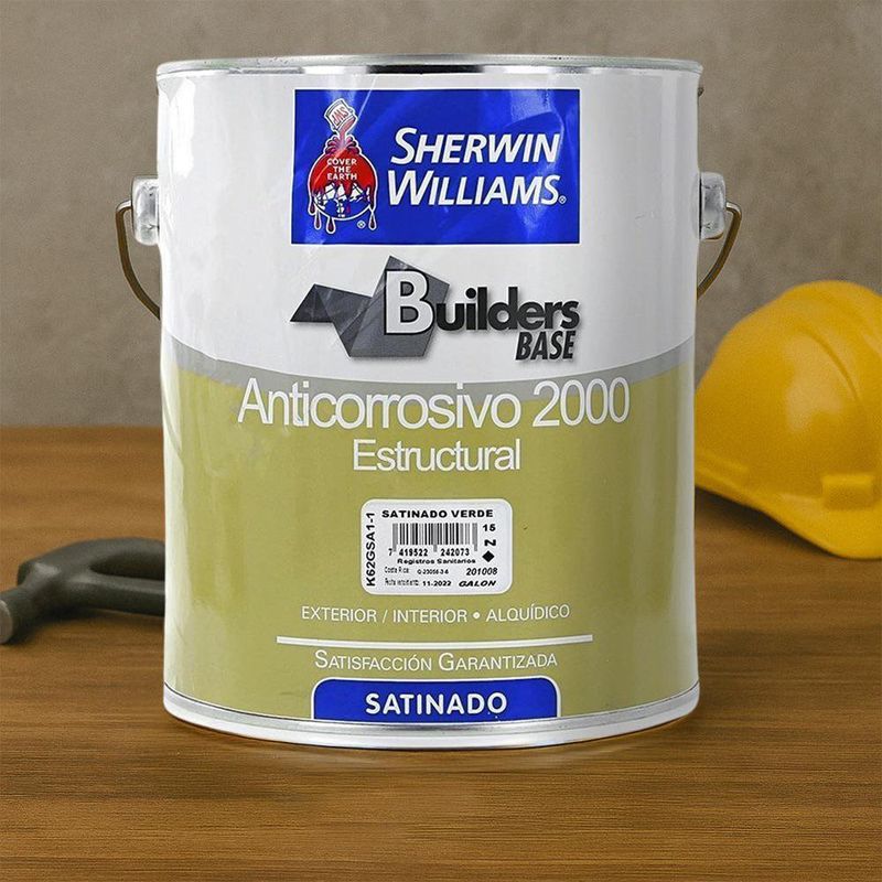 Pintura Anticorrosiva Builders Base 2000 Verde Satinado
