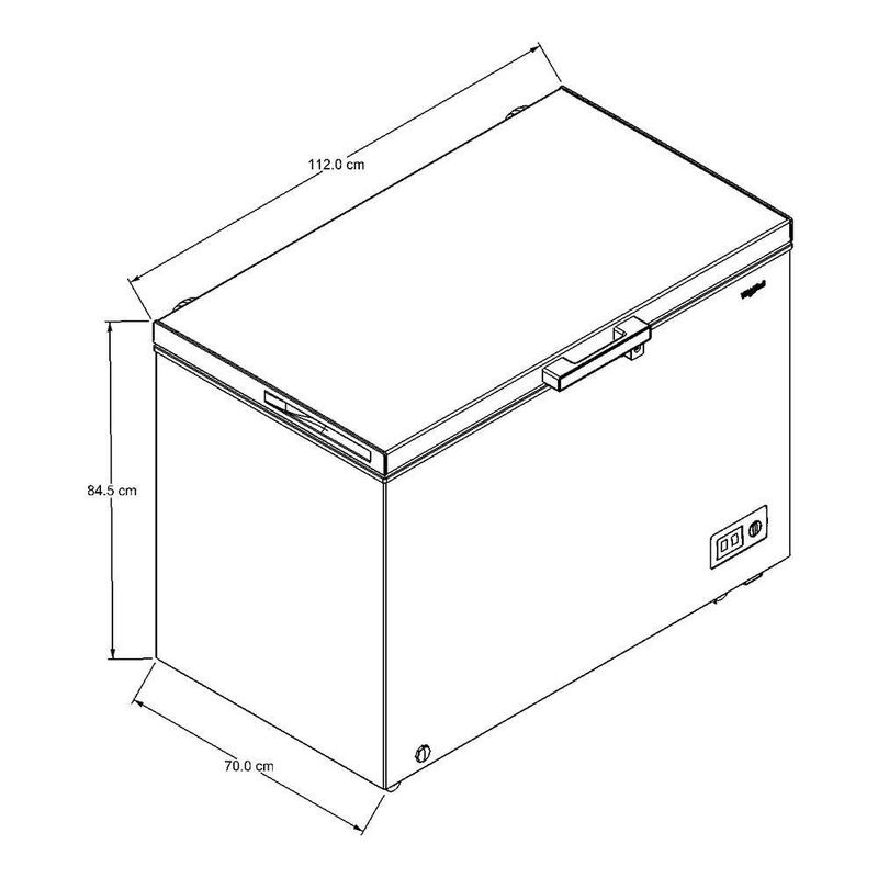 Congelador Horizontal Blanco De 11 Pies³ - Whirlpool