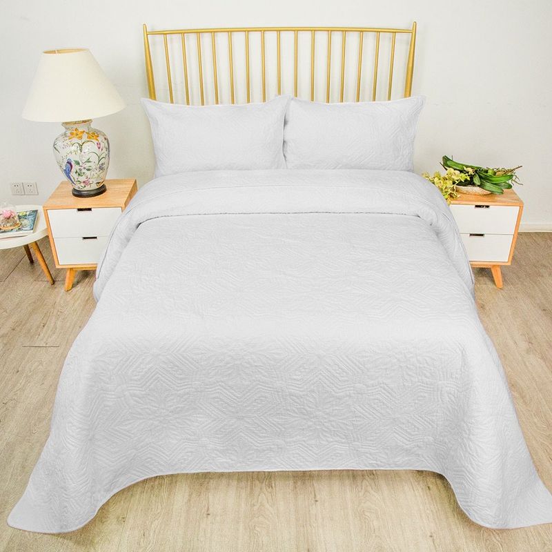 Set Cubrecama King Blanco
