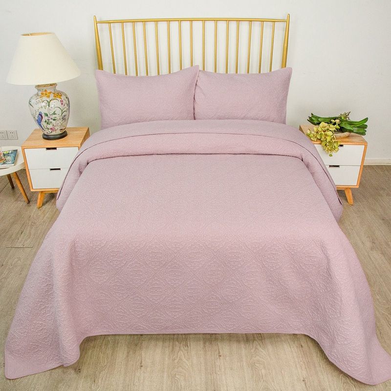 Set Cubrecama Full/Queen Rosado