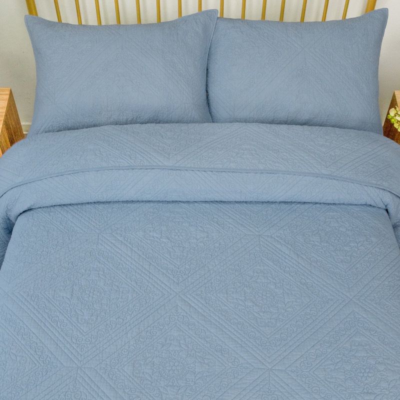 Set Cubrecama King Azul