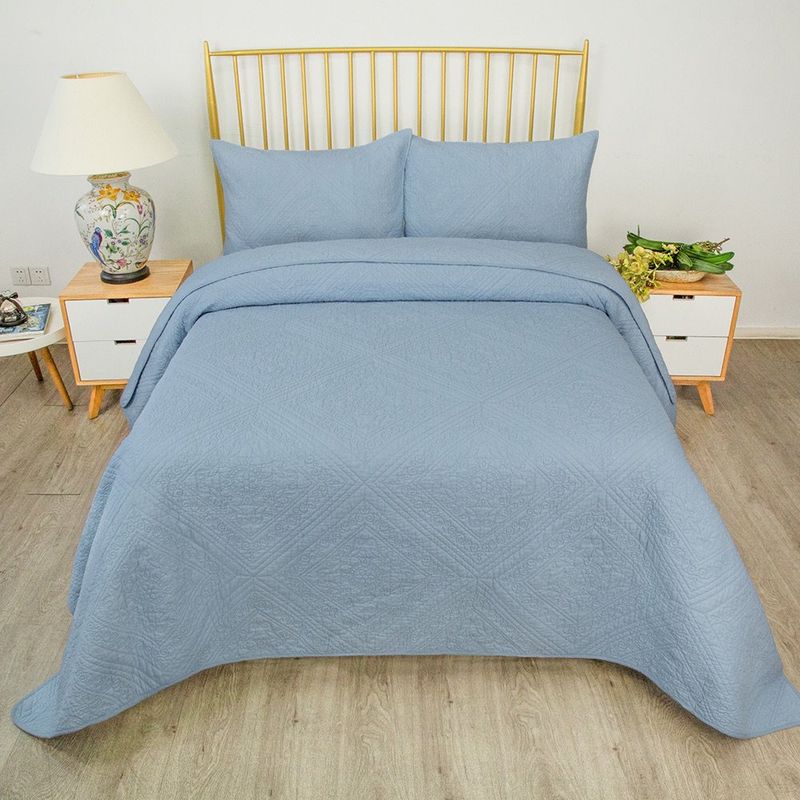 Set Cubrecama King Azul