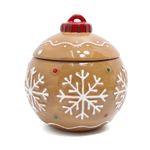 Galletero Cerámico Esfera Navideña 1300 Ml