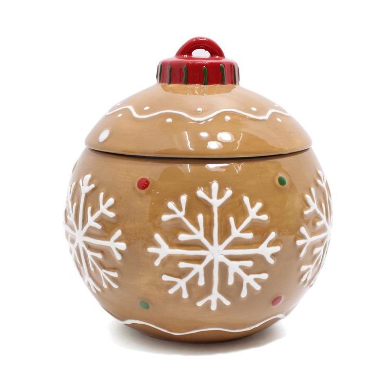 Galletero Cerámico Esfera Navideña 1300 Ml