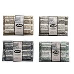 Set de 2 Alfombras de Baño Color Azul con Diseño a Rayas