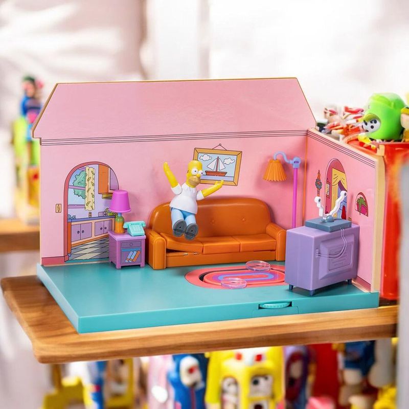 Set Diorama Sala De Estar De Los Simpsons