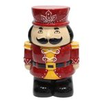 Galletero Navideño Cascanuez de Cerámica Dolomita con Tapa de 1000 mL Multicolor