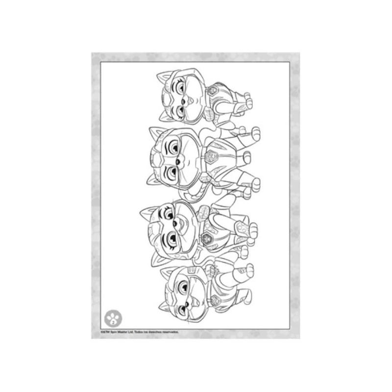 Mi Increíble Libro de Colorear Paw Patrol Sicoben 24 Pzas