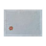 Set 2 Individuales y 2 Servilletas con Flor Navideña