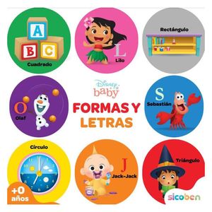 Libro Formas y Letras Disney Baby Sicoben