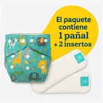 Pañal de Tela con Estampado de Animales de la Selva