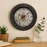 Reloj de Pared Números Romanos Café 16 Plg