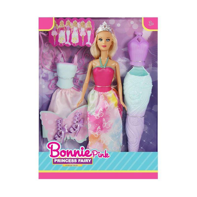 Muñeca 3 en 1 Princesa Hada y Sirena