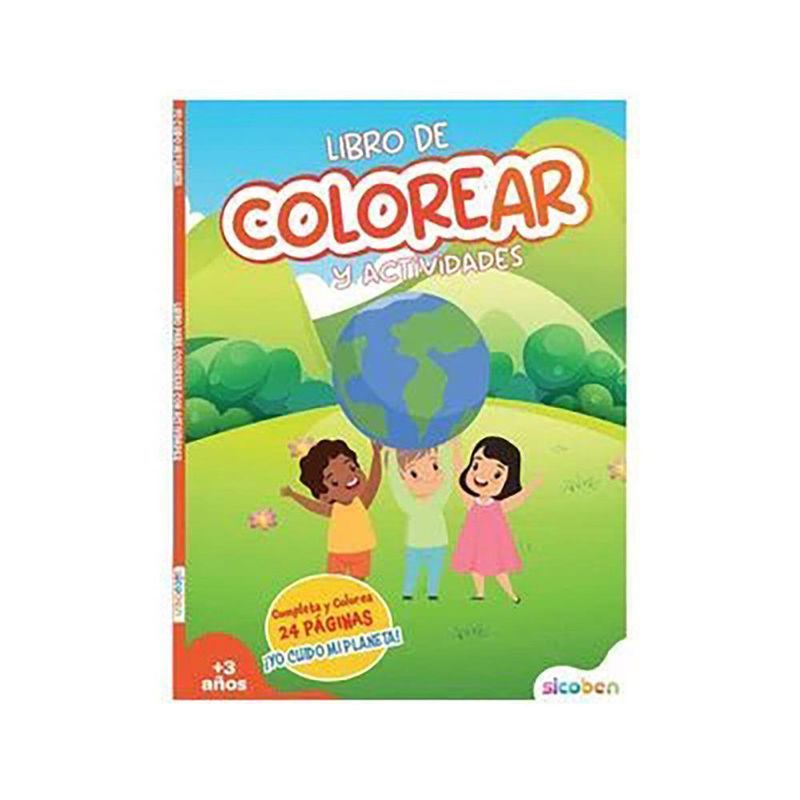 Libro Actividades y Colorear Sicoben 24 Pzas