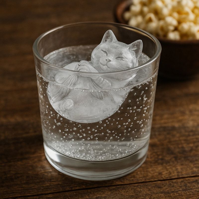 Set de 2 Moldes para Hielo Diseño Gato