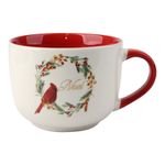 Taza Navideña con Interior Rojo 19.6Oz