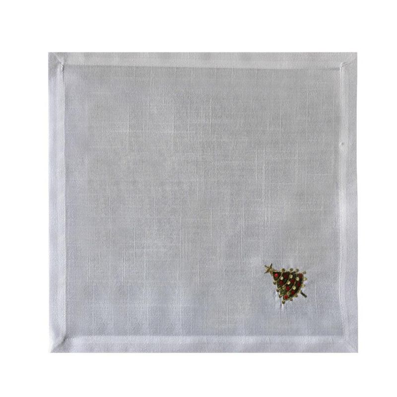 Set 2 Individuales y 2 Servilletas con Árbol Navideño