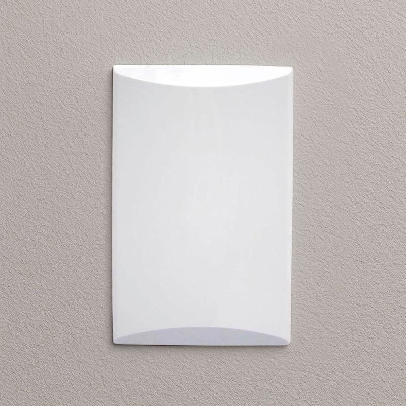 Placa Ciega Plata Blanca