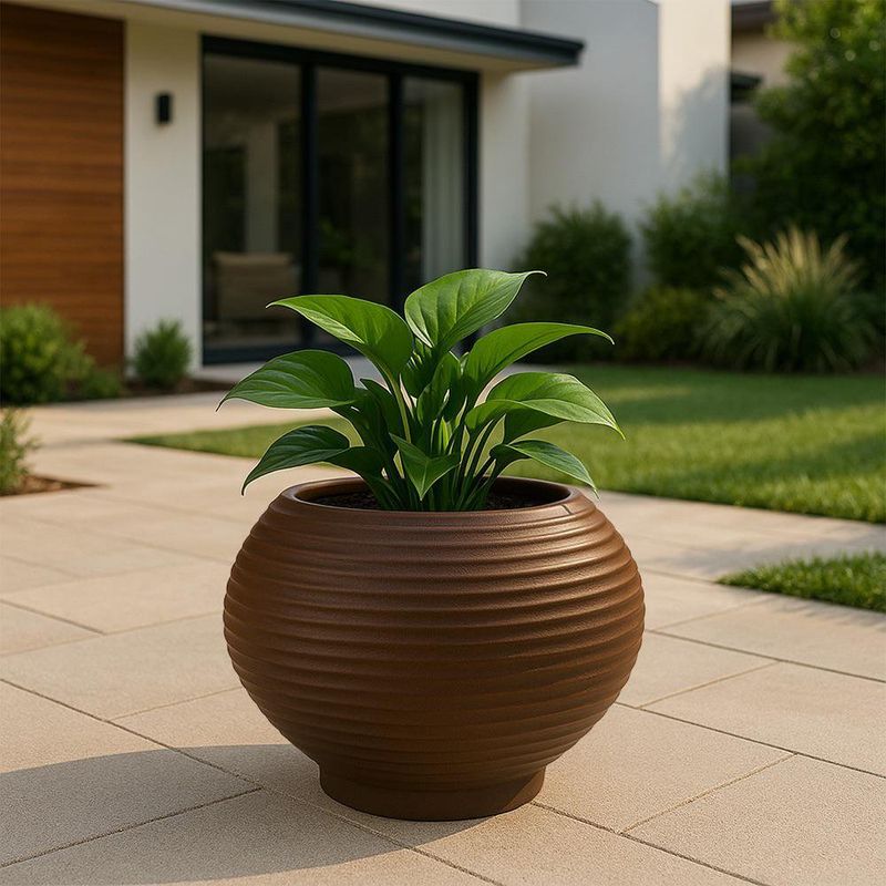 Maceta Bromelia Antique Rusty 42 x 48 Cm