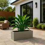 Maceta Cube Flower Box Blanco Antiguo 60 x 20 Cm