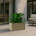 Maceta Cube Flower Box Blanco Antiguo 40 x 20 Cm