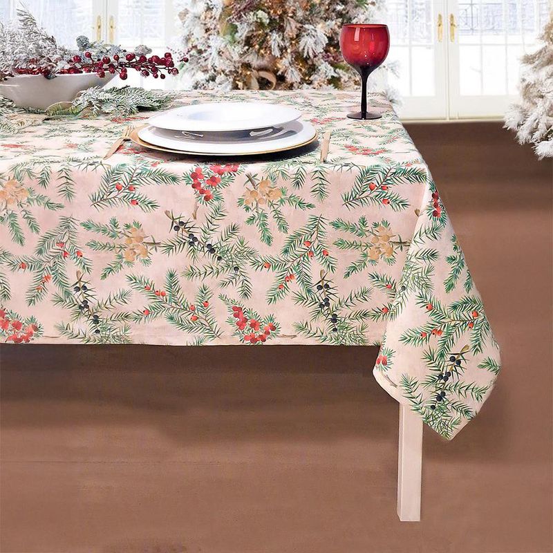 Mantel Redondo Blanca Navidad