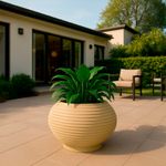 Maceta Bromelia Granito Arena 42 x 48 Cm