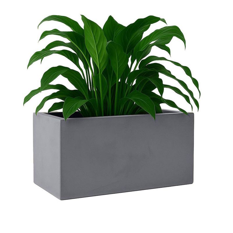 Maceta Cube Flower Box Cemento Antiguo 40 x 20 Cm
