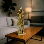Figura Decorativa Familia Dorada