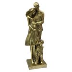 Figura Decorativa Familia Dorada