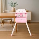 Silla Alta Convertible Rosa 3 en 1