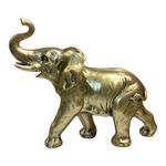 Figura Decorativa Elefante Dorado 25Cm