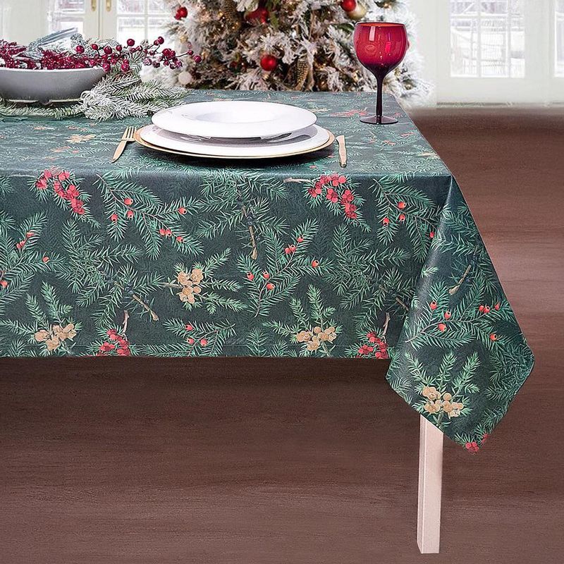 Mantel Redondo Navidad Verde