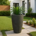 Maceta Verona Tall Negro Antiguo 52 x 90 Cm