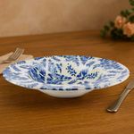 Plato de Cerámica Azul para Pasta