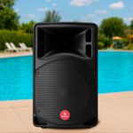 Bafle Steren Profesional Bluetooth Negro 12 Plg