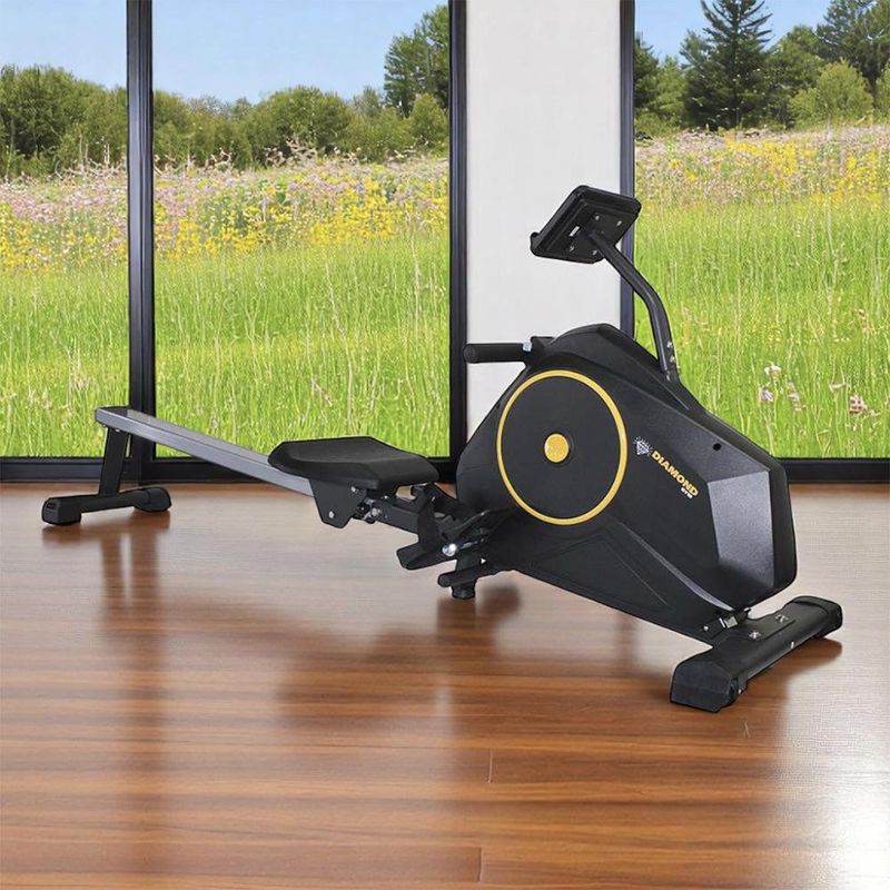 Máquina de Remo Diamond con Resistencia de Ventilador